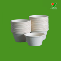 Biodegradable recyclable custom waterproof disposable paper soup bowl