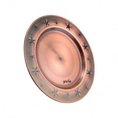 Manufacturer wholesale high Quality Yule wholesale stainless steel 201 antiquerose rose gold plates for decoration